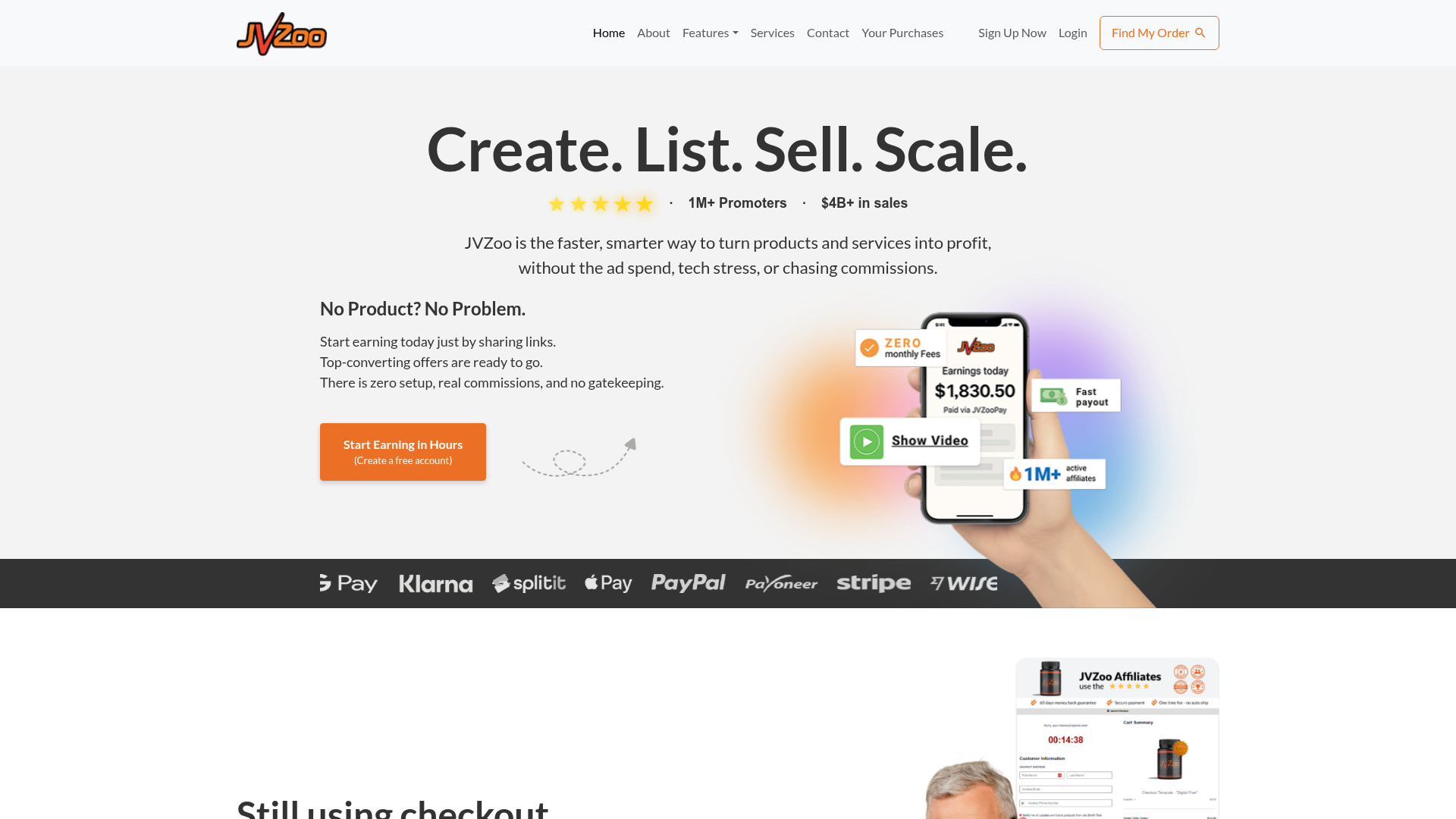 JVZoo Homepage